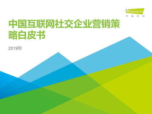艾瑞咨詢 2019年中國互聯(lián)網(wǎng)社交企業(yè)營銷策略白皮書 